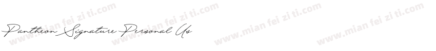 Pantheon Signature Personal Use字体转换